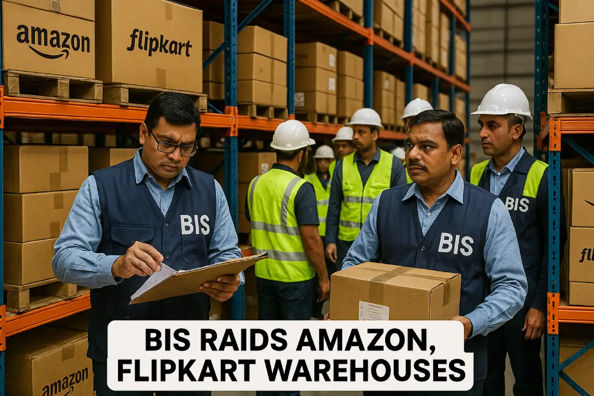 BIS Raids Amazon and Flipkart Warehouses